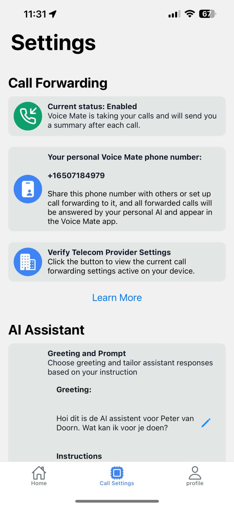 Voice Mate - AI powered Voicemail-img3